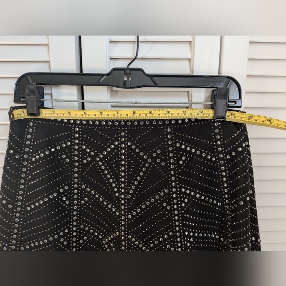 Jeweled Tassel Skirt, Black, Size Large - Picture 9 of 9